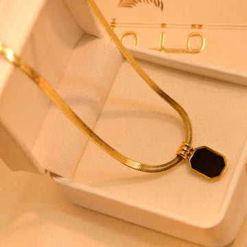 Black stone Necklace