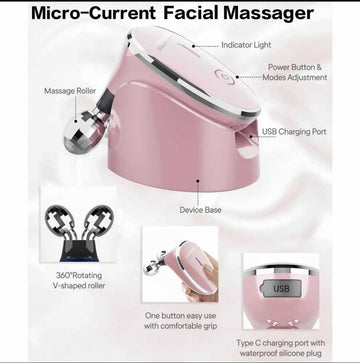 Microcurrent Facial Massager – Skin Tightening & Lifting Device
