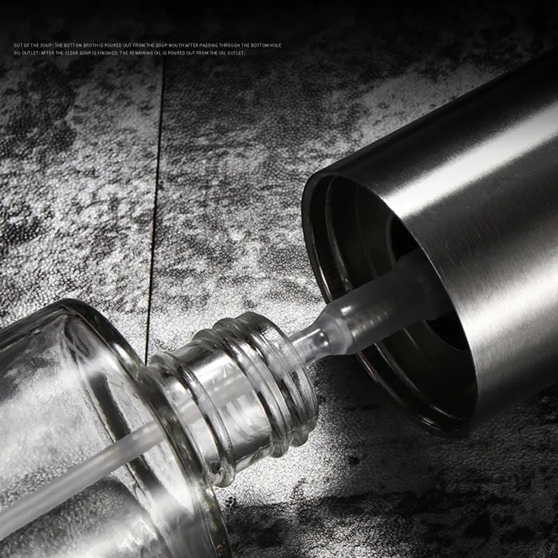 Push-Type Olive Oil Spray Bottle – Leak-Proof Pump Dispenser for Cooking, BBQ, and Grilling