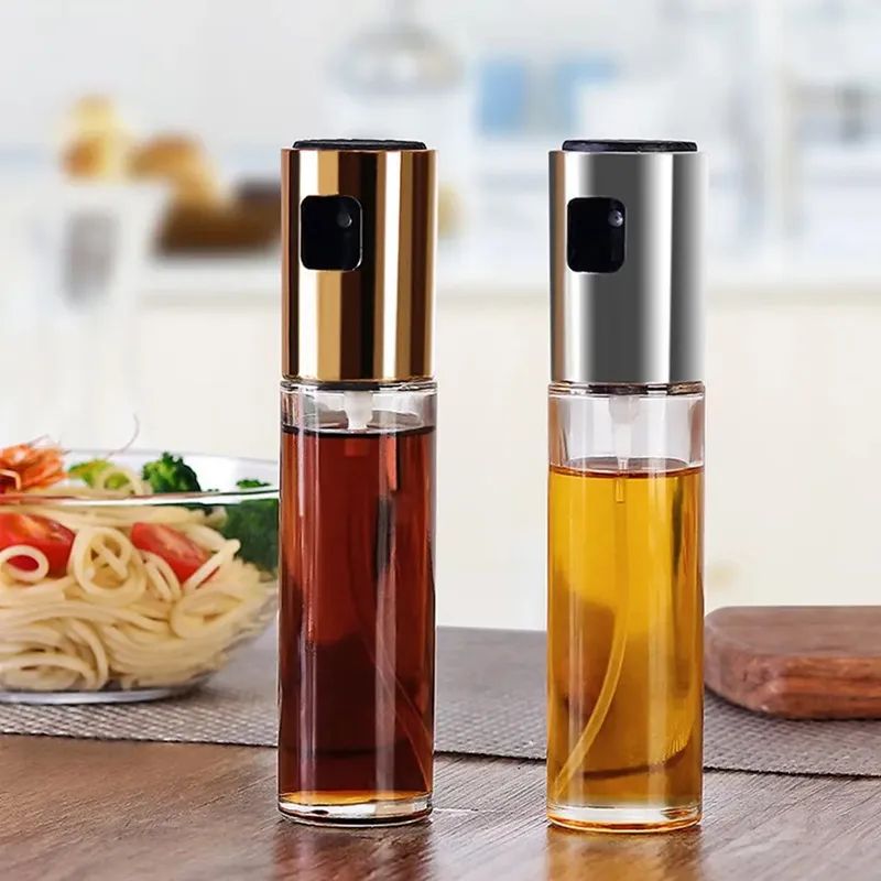 Push-Type Olive Oil Spray Bottle – Leak-Proof Pump Dispenser for Cooking, BBQ, and Grilling